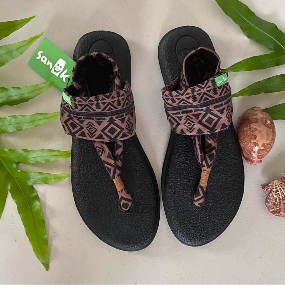 SANUK WOMEN'S SANDALS YOGA SLING 2 TRIBAL PRINTS